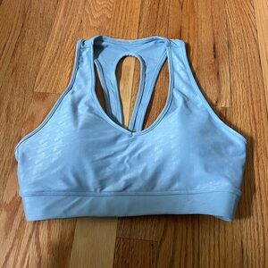 carbon 38 action blue sports bra